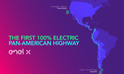 Enel X Way 100% Electric Pan-American Highway Infographic
